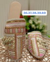 Wedding Wear Embroidered Flat Mules Summer Jutti Catalog
